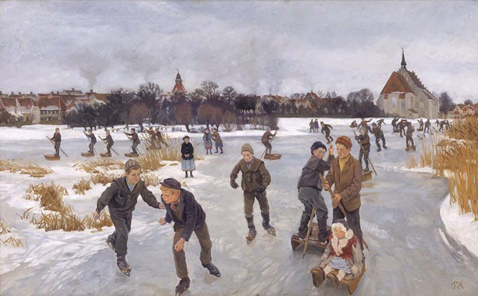 On the ice Behind Faborg